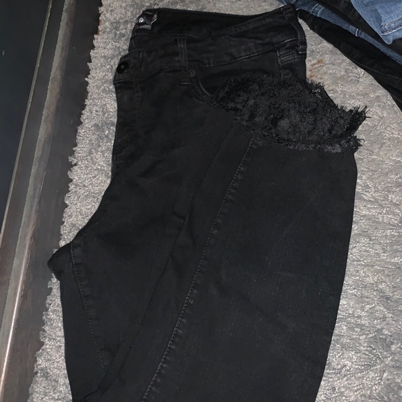 Ankle Skinny Jean Lace Hem 18R - Picture 4 of 4